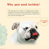 Pet grooming lecithin granules 380g pet dog cat grooming hair powder seaweed health products nourishing skin lecithin