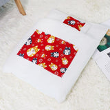 Winter Warm Pet Dog Cave Bed Soft Fleece Washable Removable for Cat Puppy Japanese Style Sleeping Bag Cushion House