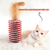 7pc/set Funny Cat Stick Interesting Interactive Cat Toy with Bell Mouse Feather Cat Toy Kitten Chew Toy Interactive Stick