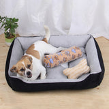 Dog Bed Mat Kennel Soft Dog Puppy Pet Supplies Nest For Small Medium Dogs Winter Warm Plush Bed House Waterproof Cloth Pet Beds