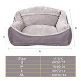 HOOPET Pet Sofa Dog Beds Soft Fleece Winter Thicken Warm Bed Sleeping Cat Bed House for small Medium Large Dogs