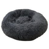 Rownfur Soft Dog Bed Washable Long Plush Pet Bed Round Dog House For Little Medium Large Pets Cat Round Kennel  Sleeping Bag