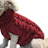 Small Dog Sweater Knitted Dog Clothes Shih Tzu French Bulldog Pet Sweater For Dog/Cat Winter Dog Coat Pet Dog Jumper Clothing