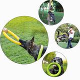 Pet Flying Discs  Dog Training Ring Puller Resistant Bite Floating Dog  toys Interactive Game Playing Products Supply