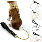 Pet Dog P Chain Dog One-piece Leash Outdoor Walking PU&amp;copper Traction Rope Competition-grade P-chain Corrective Control Rope