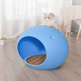 Cat Litter Mat Dog House Outdoor Rainproof Four Seasons General Semi-enclosed Cat Egg-shaped Pet Products Alfombra Gato Arena