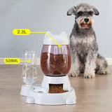 &amp;2.2L Pet Automatic Feeder Dog Cat Drinking Bowl For Dogs Water Drinking Feeder Cat Feeding Large Capacity Dispenser Pet Cat Dog