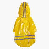 Pet Small Dog Raincoat PU Reflective Waterproof Clothes Hooded Jumpsuit Rainwear for Small Medium Dogs Teddy Chihuahua