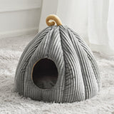 Hot Sell Cat Bed Warm Pet Basket Cozy Dog House Kitten Lounger Cushion Cat House Tent For Small Dog Mat Washable Cave Pets Beds