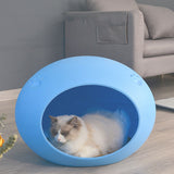 Cat Litter Mat Dog House Outdoor Rainproof Four Seasons General Semi-enclosed Cat Egg-shaped Pet Products Alfombra Gato Arena