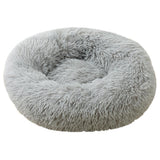 Rownfur Soft Dog Bed Washable Long Plush Pet Bed Round Dog House For Little Medium Large Pets Cat Round Kennel  Sleeping Bag