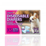 Disposable Dog Diapers Female Super Soft And Powerful Absorbent Diapers High Quality 12pcs/Bag Dog Diapers