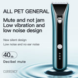 Professional Pet Hair Clipper Dog Electric Clippers Animal Grooming Clippers Cat Cutter Shaver Set IPX7 Waterproof Rechargeable