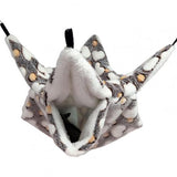 Pet Sugar Glider Hamster Double-layer Hammock Thicken Plush Hanging Squirrel Sleeping Bag Mat