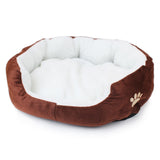 Fleece Dog Beds for Small Medium Dogs Kennel Winter Warm Pet Dog Bed for Small Dogs Luxury Puppy Cat Bed House Accessories Pug