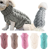 Small Dog Sweater Knitted Dog Clothes Shih Tzu French Bulldog Pet Sweater For Dog/Cat Winter Dog Coat Pet Dog Jumper Clothing