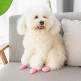 4Pc/Set Waterproof Paw Protector Balloon Rubber Rain Boots Cat Socks Footwear Anti Slip Pet Dog Shoes Puppy Chihuahua Botas Buty