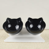 Cat Double Bowl Cat Bowl Dog Bowl  Non-slip Food Bowl With Raised Stand Cat Feeding &amp; Watering Supplies Dog Feeder Pet Supplies