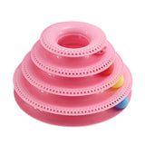 3 Levels Cat Pet Toy Cat Toys Intelligence Triple Play Disc Cat Toy Balls Cat Crazy Ball Disk Interactive Toy for IQ Traning