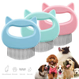 1 PC Pet Cat Dog Massage Comb Shell Comb Grooming Hair Removal Shedding Cleaning Brush Multifunction Pet Grooming Dog Supplies