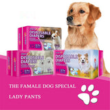 Disposable Dog Diapers Female Super Soft And Powerful Absorbent Diapers High Quality 12pcs/Bag Dog Diapers