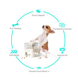 Dog Instant Non-Electric Automatic Slow Feeder Food Catapult Dispenser Anti-slip Pad with Puzzle Placemat Pet Training Toy Set