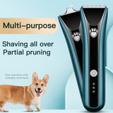 Professional Pet Hair Clipper Dog Electric Clippers Animal Grooming Clippers Cat Cutter Shaver Set IPX7 Waterproof Rechargeable