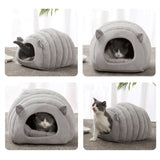 Warm Cat Bed Pet Puppy Cat House Winter Dog Cat Cushion Mat Indoor Basket Cave Kennel Nest Cats Products For Pets Nido de gato