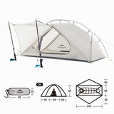 Naturehike VIK Tent 1 2 Person Ultralight Tent Portable Travel Hiking Outdoor Tent Airy Fishing Tent Waterproof Camping Tent