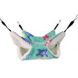 Pet Sugar Glider Hamster Double-layer Hammock Thicken Plush Hanging Squirrel Sleeping Bag Mat