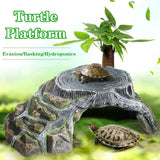 Reptile Shelter Hiding Cave Small Critter Cavern Turtle Basking Ledges Shale Step Ledge for Reptiles Amphibians Terrarium Decor
