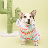 FATHIN Welsh Corgi Dog Waterproof Dog Coat Jumpsuit Pet Clothing Raincoat Dog Clothes with Reflective Strip L-6L for Large Dogs