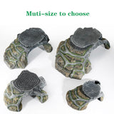 Reptile Shelter Hiding Cave Small Critter Cavern Turtle Basking Ledges Shale Step Ledge for Reptiles Amphibians Terrarium Decor
