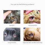 Pet eye drops 5ml canine and cat conjunctivitis cats and dogs to tear tears increased eye excrement