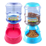 3.5L Dog Cat Feeder Bowl Automatic Pet Water Dispenser Drinking Fountain Bottle Plastic Pet Feeding Drinker Water Bowl