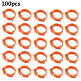 100PCS Chicken Leg Ring Adjustable Size Poultry Leg Buckle Digital Label For Chicken Duck Pigeon Poultry Farming Distinction