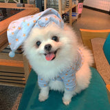 Sweet Pet Dog Jumpsuits Clothing for Dogs with star hat Pajamas cotton Pet Dog Clothes for Dogs Coat Jacket Chihuahua Yorkshire