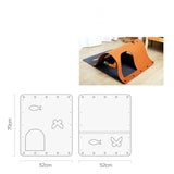 Cat Toys DIY Combination Cat Tunnel Cat Interactive Hide Seek Game Tunnel Cat Litter Mint Mouse Toy Felt Foldable Tunnel