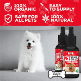 Minch Dogs Conditioners Pet H emp Oil Natural Herbs Pet Care Oil Anxiety Relief Pain Joint Hip Strengthens Immunity Pain Relief