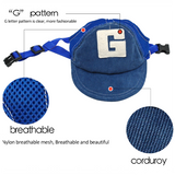 Pet Dog Hats Breathable Cute Summer Baseball Sun Cap With Ear Holes For small medium large dog Outdoor Accessories Hiking Sports