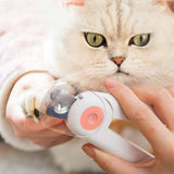 Professional LED Light Dog and Cat Nail Clipper Pet Cat Cutter Cutting Machine Beauty Scissors Animal Cat Locks Pet Nail Trimmer