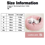 Fluffy Plush Cat Bed House Mat Beds for Cats Pet Products Super Soft Warm Long Plush Round Cat Dog Beds Houses for Cats Puppy