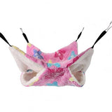 Pet Sugar Glider Hamster Double-layer Hammock Thicken Plush Hanging Squirrel Sleeping Bag Mat