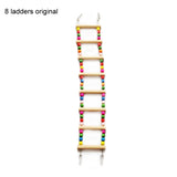 Parrots Toys Swing Balls Climbing Toy Chewing Training Ladders Hanging Hammock Natural Wood Birds Pets Bird Supplies