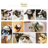 Pet Dog Hats Breathable Cute Summer Baseball Sun Cap With Ear Holes For small medium large dog Outdoor Accessories Hiking Sports