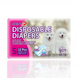 Disposable Dog Diapers Female Super Soft And Powerful Absorbent Diapers High Quality 12pcs/Bag Dog Diapers