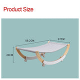 Pet Cat's Lounger Bed Wood Hammock for Cat House Puppy Mat Hanging Beds Cats Basket Small Dog Soft Sofa Window Warm Products