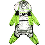 Pet Dog Raincoat Transparent Hooded Jumpsuit Dogs Waterproof Coat Water Resistant Clothes for Dogs Cats Jacket Pet Supplies