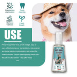 HOT Sale 60ml Cats Dogs Anti Portable Oral Care Spray Pet Breath Freshener Bad Teeth Deodorant Treatment Odor Remove Wholesale