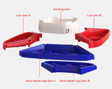 Dog Instant Non-Electric Automatic Slow Feeder Food Catapult Dispenser Anti-slip Pad with Puzzle Placemat Pet Training Toy Set